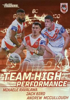 2022 NRL Traders - High Performance Team #HPT13 St. George-Illawarra Dragons Front